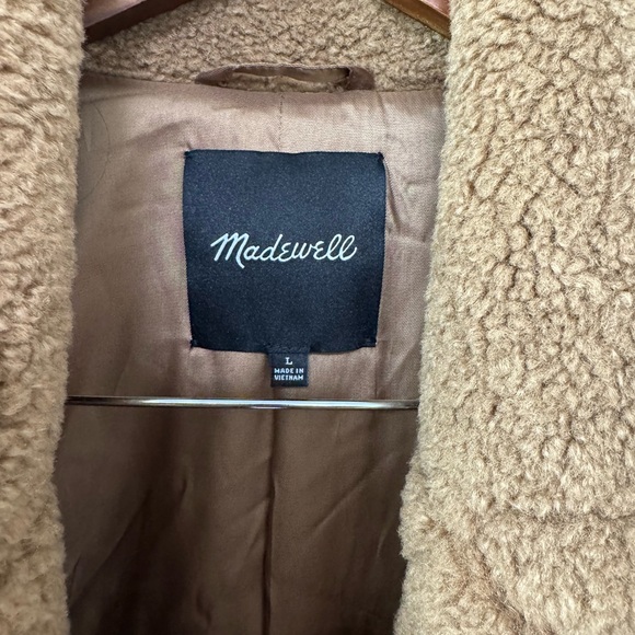 Madewell Teddy Long Coat - Picture 3 of 10